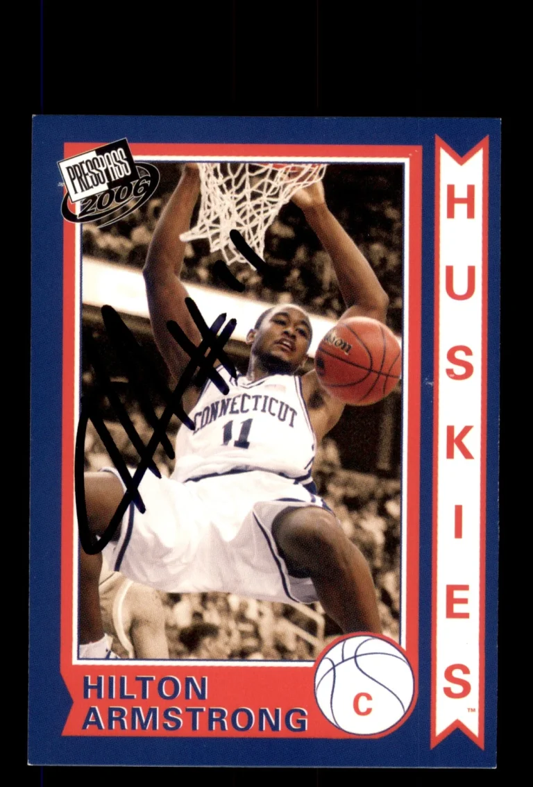 Signed Basketball Card Auto Hilton Armstrong 2006 Press Pass #OS3 UCONN