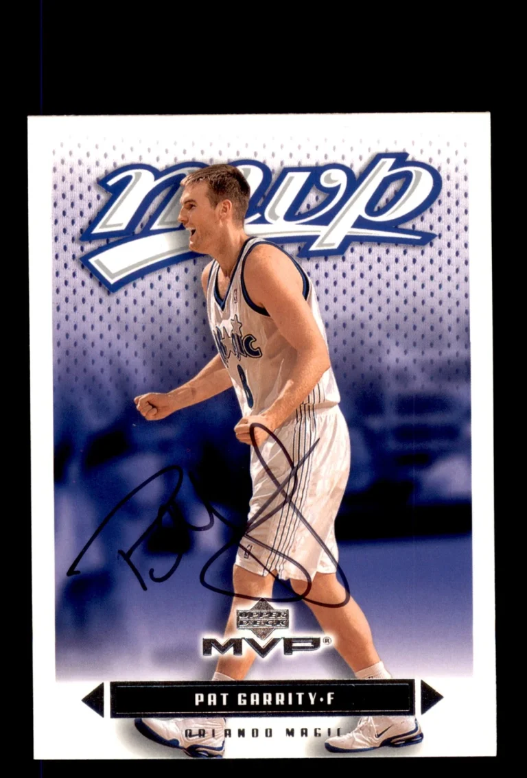 Signed Basketball Card Auto Pat Garrity 2003-04 Upper Deck MVP #128 Magic
