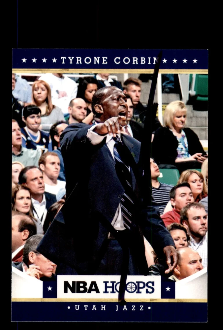 Signed Basketball Card Auto Tyrone Corbin 2012-13 Hoops #147 Utah Jazz
