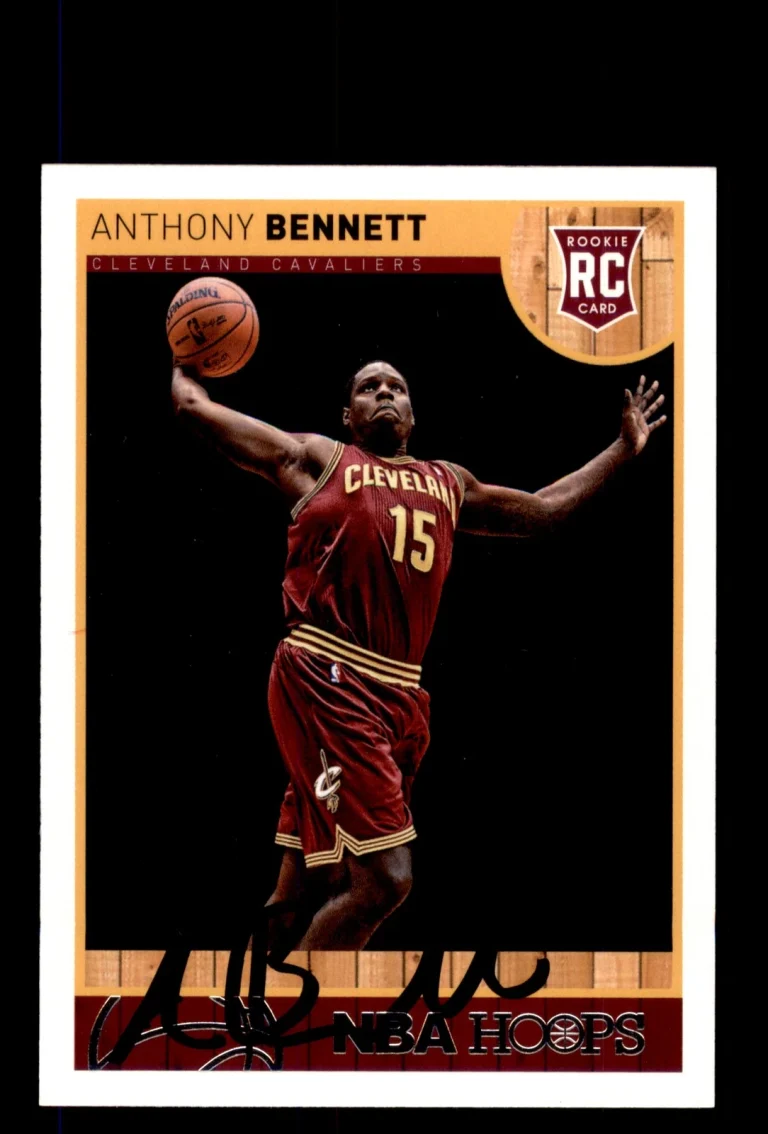 Signed Basketball Card Auto Anthony Bennett 2013-14 Hoops #261 Cavaliers