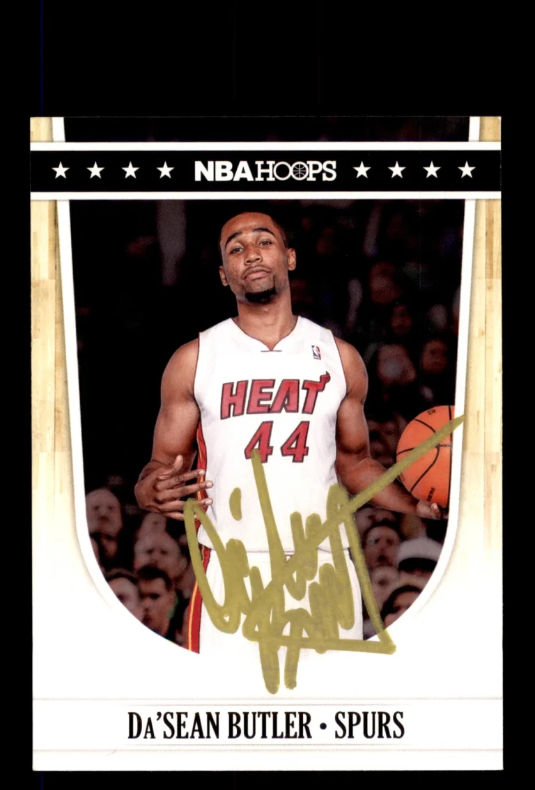 Signed Basketball Card Auto Da'Sean Butler 2011-12 Hoops #215 San Antonio Spurs