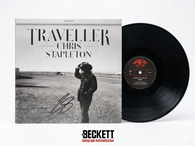 Chris Stapleton Autographed Vinyl LP Traveler Signed Beckett Authentic Country