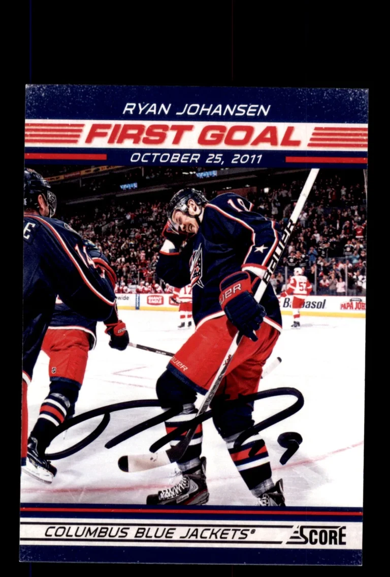 Signed Hockey Card Auto Ryan Johansen 2012-13 Score #FG11 Columbus Blue Jackets