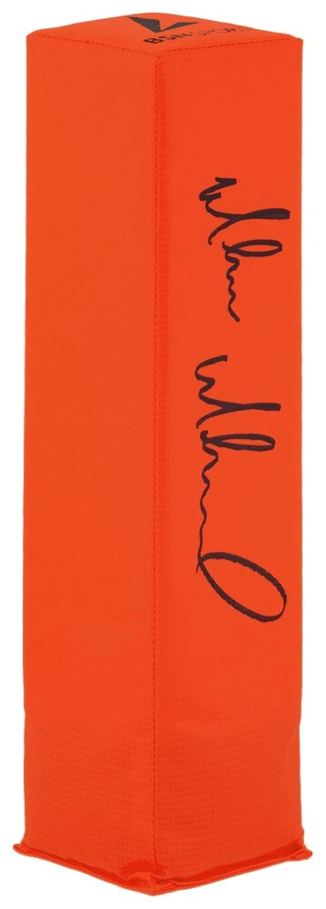 Muhsin Muhammad Signed BSN Orange Football Endzone Pylon - (SCHWARTZ COA)