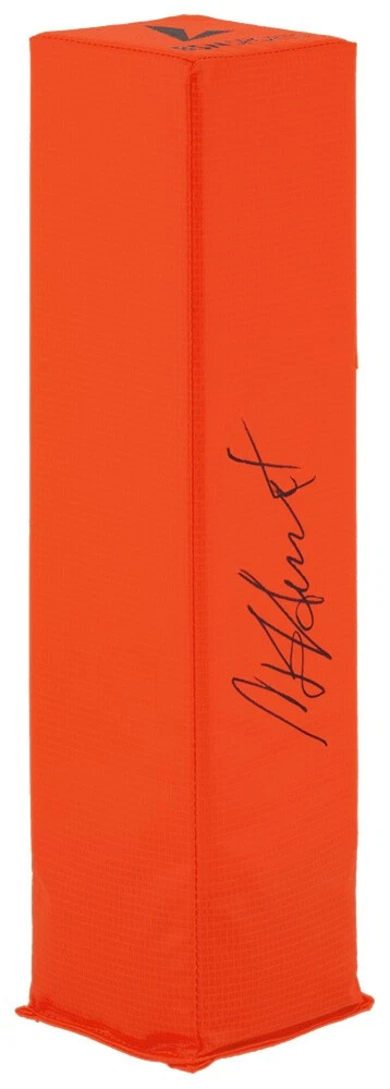 Garrison Hearst (49ers) Signed BSN Orange Football Endzone Pylon -(SCHWARTZ COA)