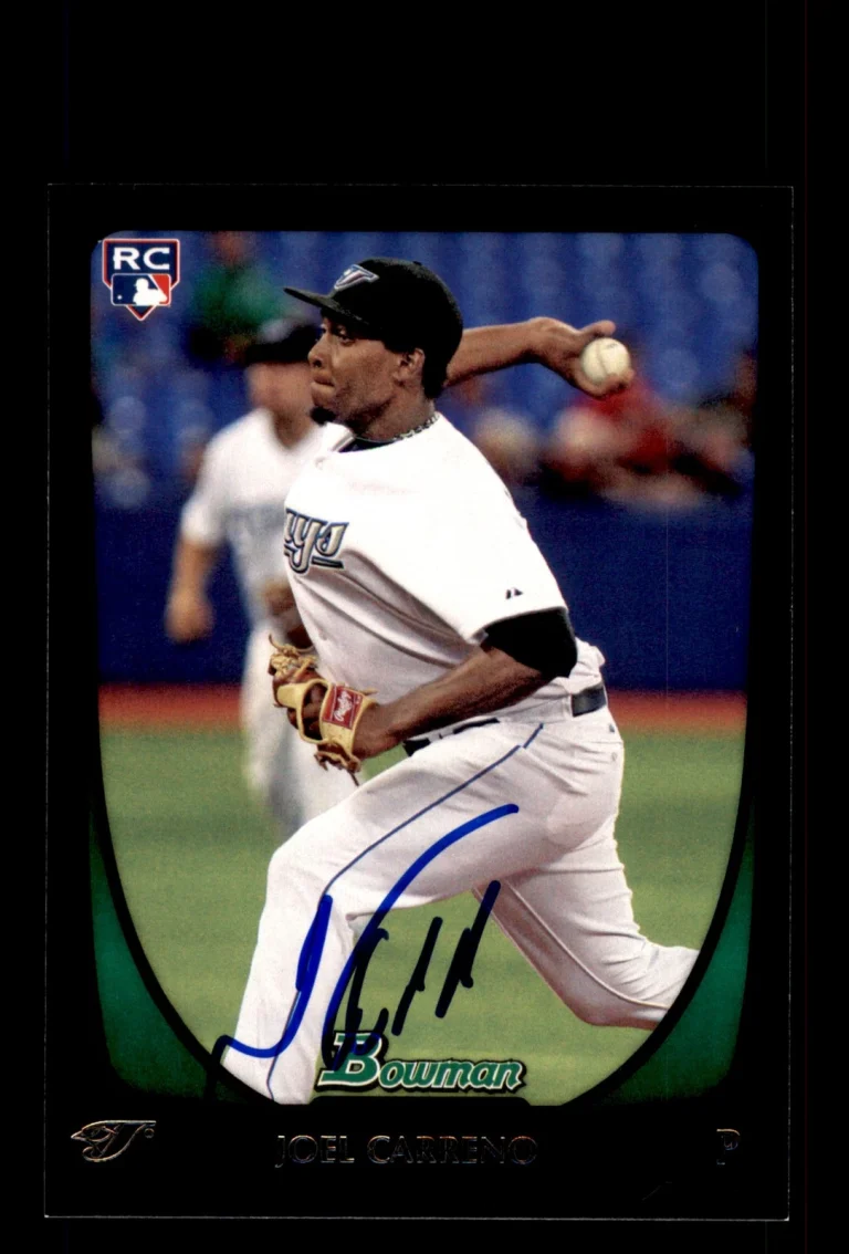 Signed Baseball Card Auto Joel Carreno 2011 Bowman #71 Toronto Blue Jays