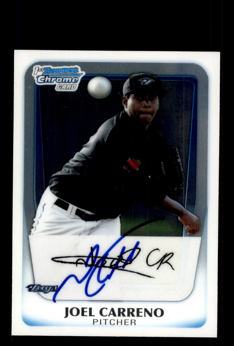 Signed Baseball Card Auto Joel Carreno 2011 Bowman #BCP22 Toronto Blue Jays