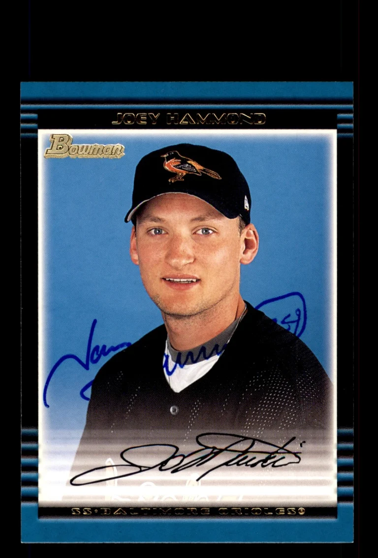 Signed Baseball Card Auto Joey Hammond 2002 Bowman #331 Baltimore Orioles