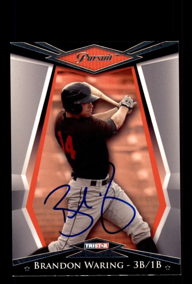 Signed Baseball Card Auto Brandon Waring 2011 TriStar Pursuit #75 Orioles