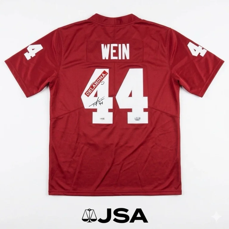 Taylor Wein Signed Jersey JSA Authentic Autograph Oklahoma Sooners Size Large