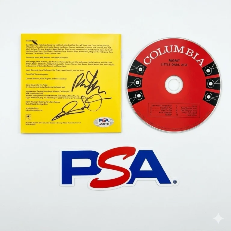 MGMT Signed CD LDA PSA Authentic Autograph James Richardson Andrew VanWyngarden