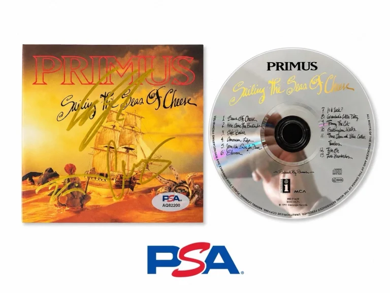 Primus Signed Sailing The Seas Of Cheese Signed CD PSA Authentic Autograph Les