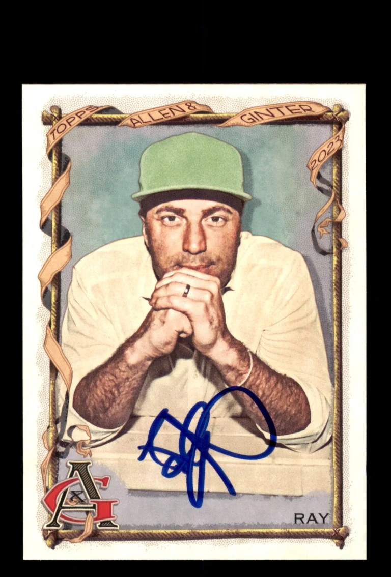Signed Baseball Card Auto Adam Ray 2023 Topps Allen & Ginter #225