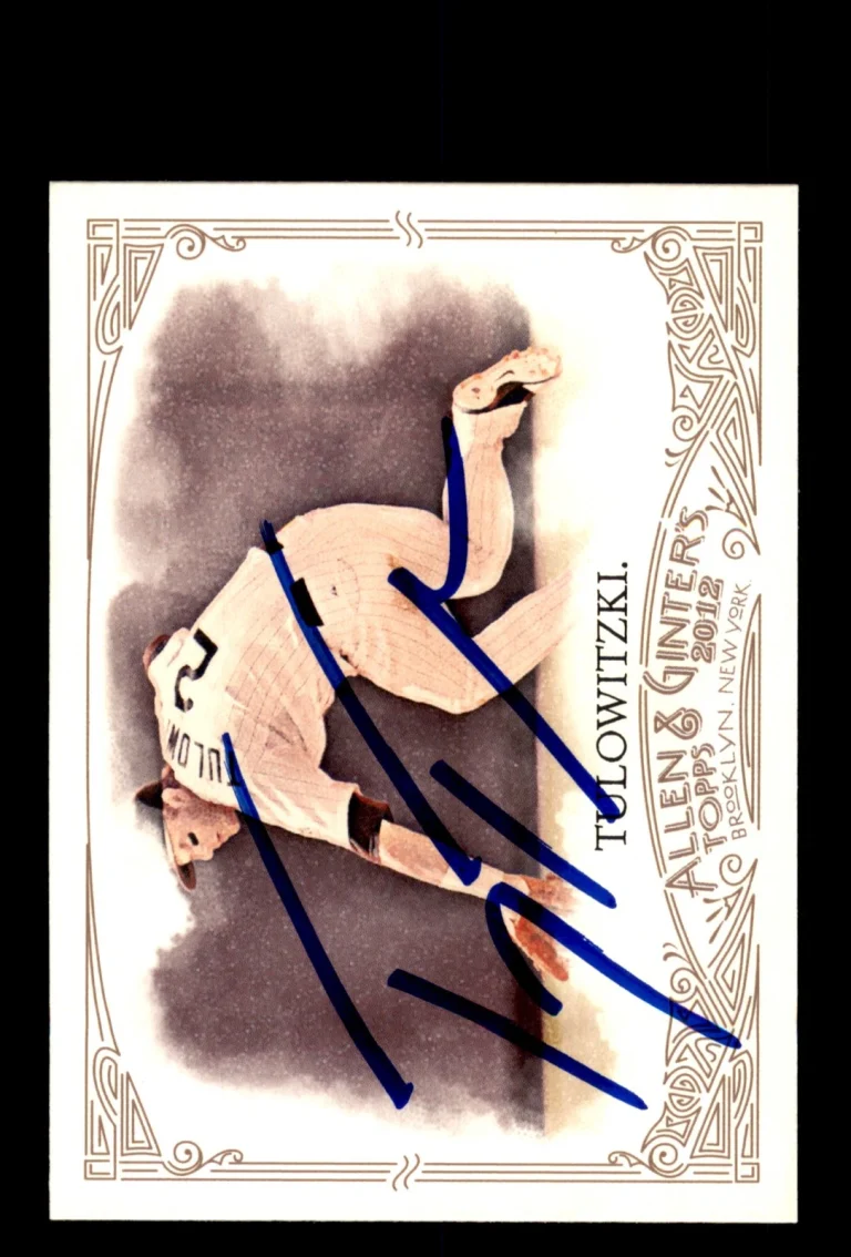 Signed Baseball Card Auto Troy Tulowitzki 2012 Topps Allen & Ginter #100