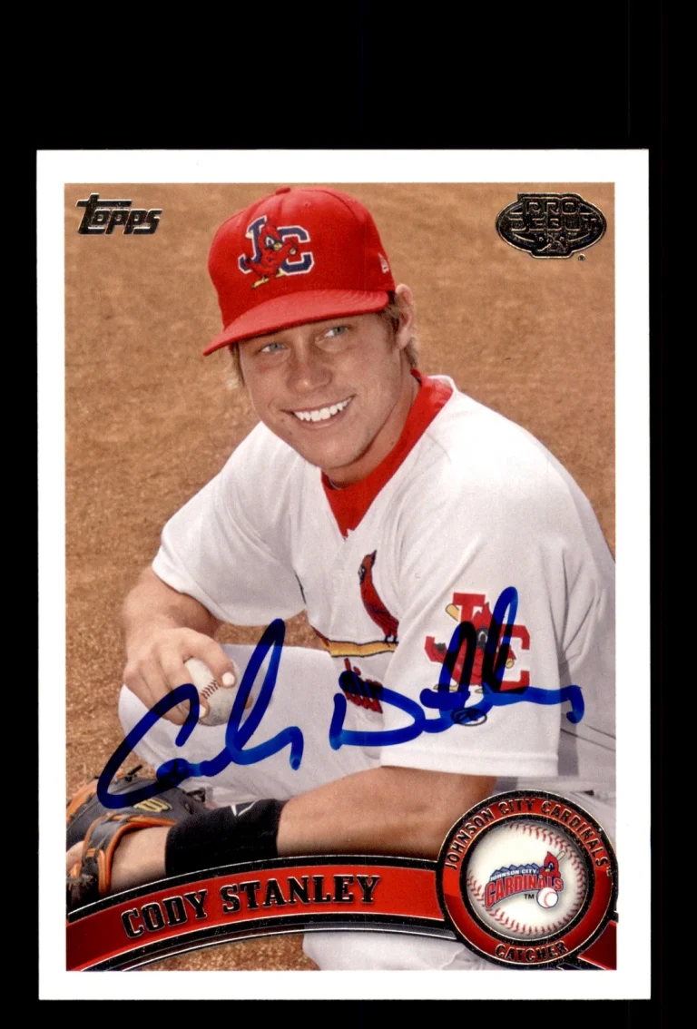 Signed Baseball Card Auto Cody Stanley 2011 Topps Pro Debut #130 Cardinals