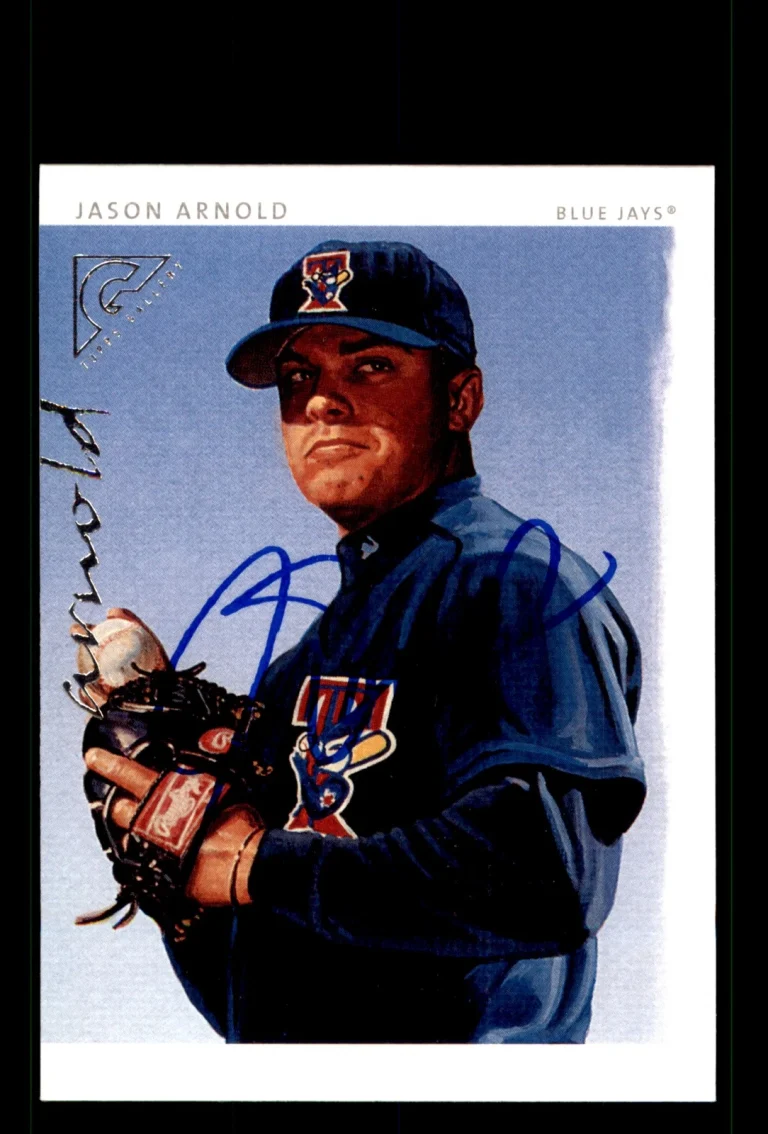 Signed Baseball Card Auto Jason Arnold 2003 Topps Gallery #172 Toronto Blue Jays