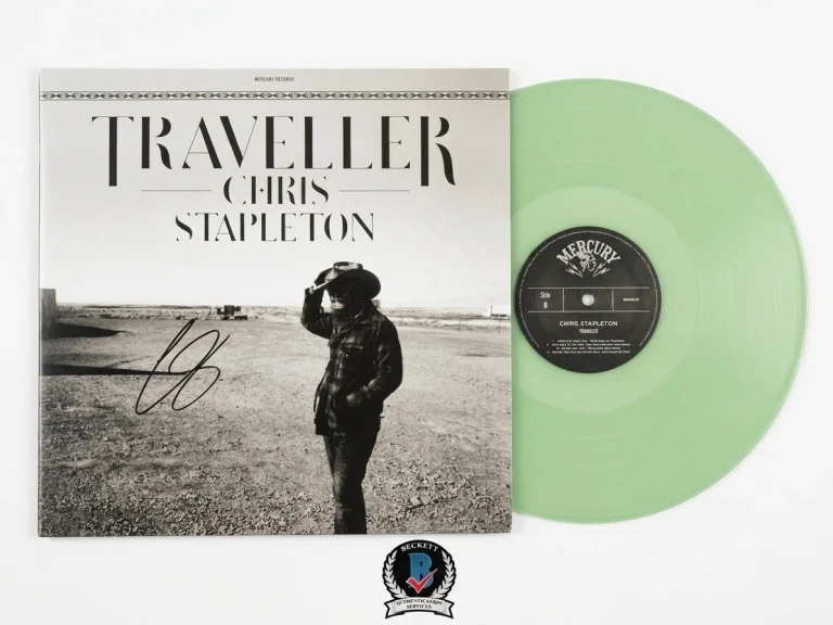 Chris Stapleton Autographed Vinyl LP Traveler Signed Beckett Authentic Country