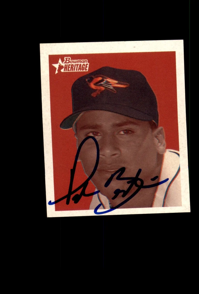 Signed Baseball Card Auto Pedro Beato 2006 Bowman Heritage #BHP96 Orioles Mini