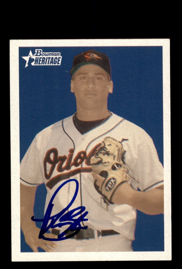 Signed Baseball Card Auto Pedro Beato 2006 Bowman Heritage #BHP96 Orioles