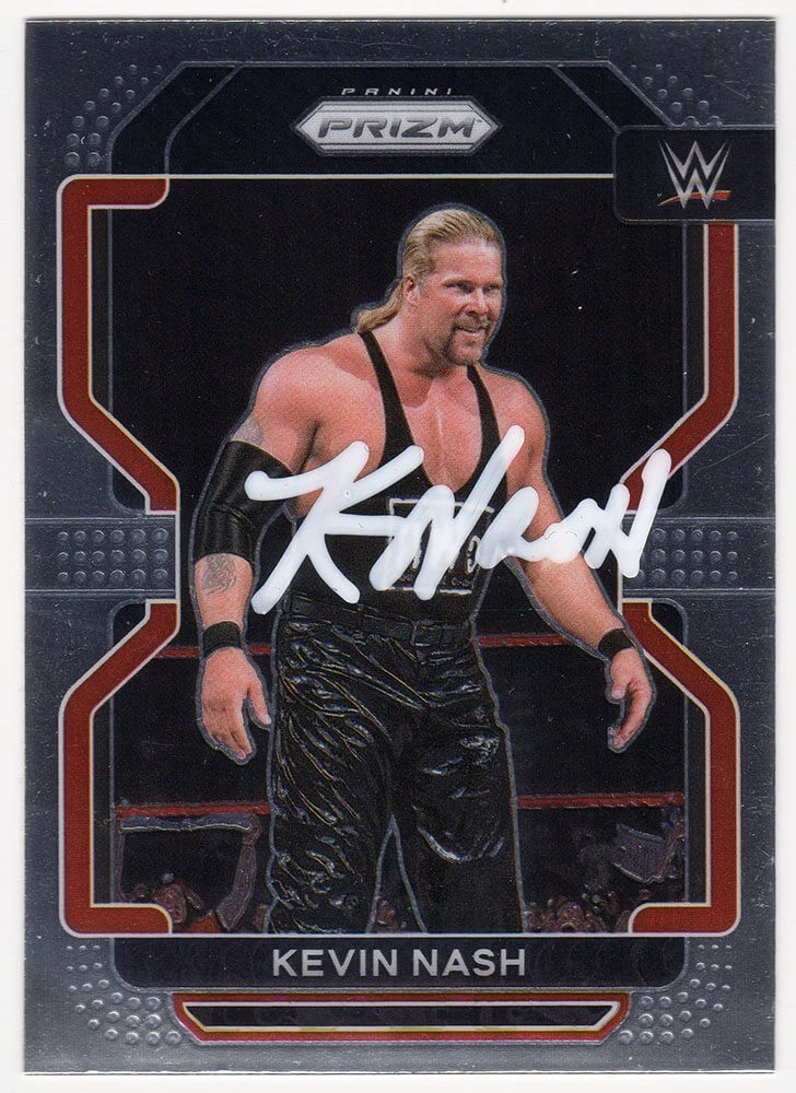 Kevin Nash Signed 2022 Panini Prizm WWE Wrestling Card #113 - (SCHWARTZ COA)