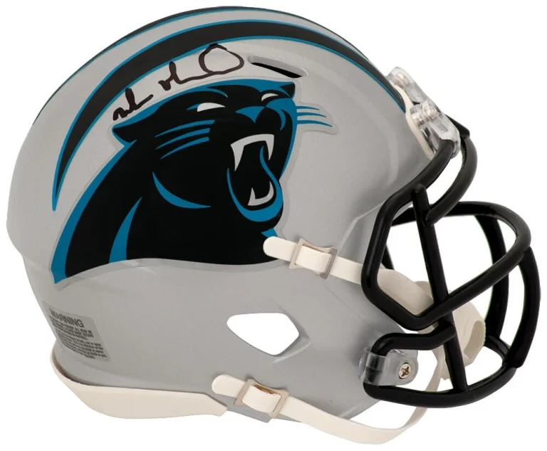 Muhsin Muhammad Signed Carolina Panthers Riddell Speed Mini Helmet - (SS COA)