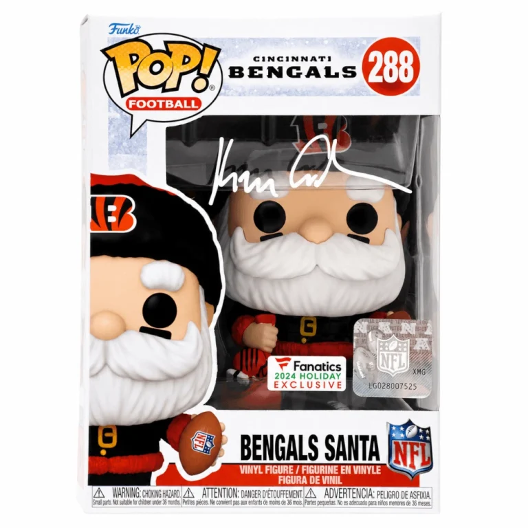 Ken Anderson Signed Bengals SANTA Funko Pop Doll #288 - (SCHWARTZ SPORTS COA)