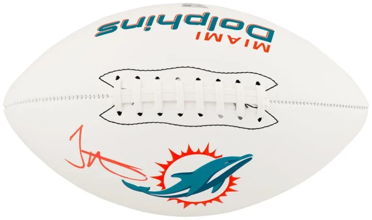 Tyreek Hill Signed Miami Dolphins Franklin White Logo Football - (FANATICS COA)