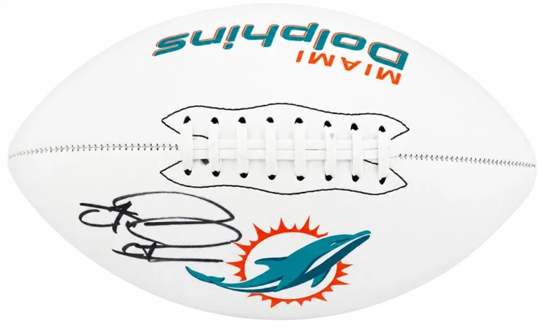 Tua Tagovailoa Signed Miami Dolphins Franklin White Logo Football (FANATICS COA)