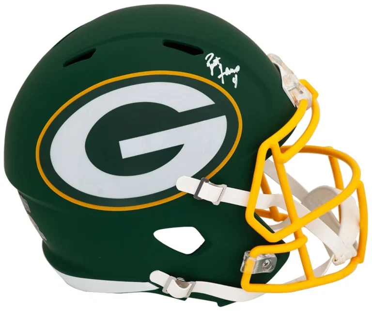 Brett Favre Signed Packers AMP Riddell Full Size Speed Replica Helmet - (SS COA)