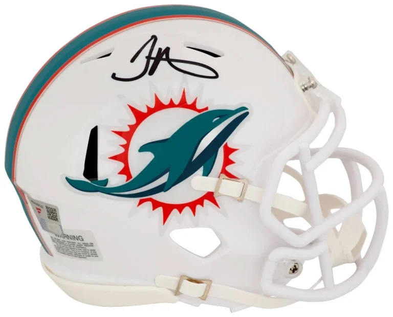 Tyreek Hill Signed Miami Dolphins Riddell Speed Mini Helmet - (FANATICS COA)