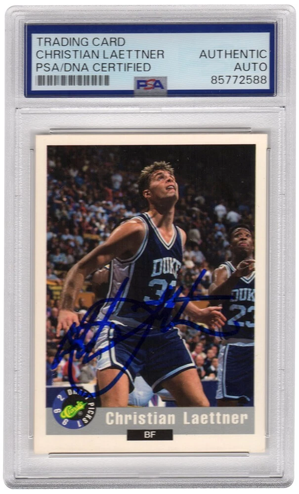 Christian Laettner Signed 1992 Classic Draft Picks Basketball Card #43 (PSA/DNA)