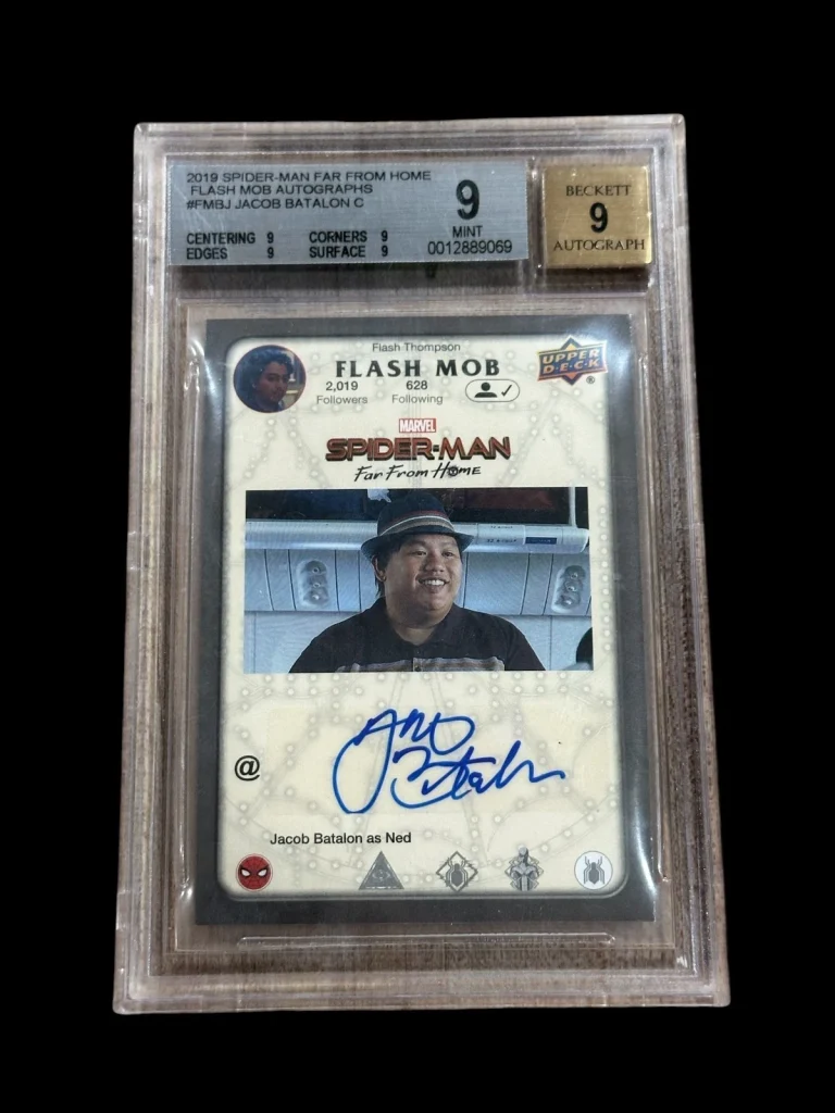 Jacob Batalon 2019 Spider-Man From Home Signed Autograph BAS Beckett Slab 9