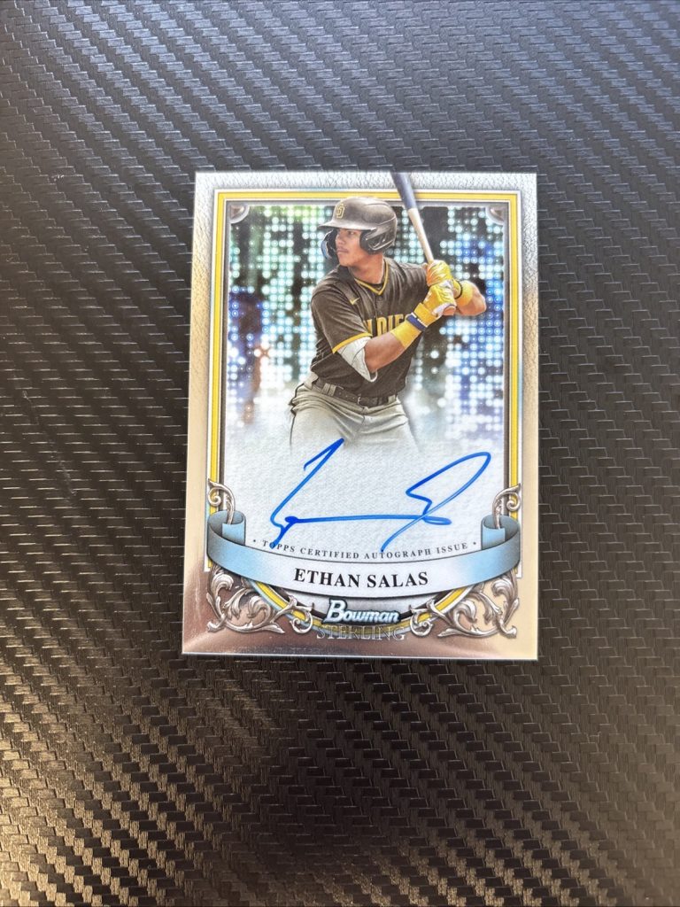 2024 Bowman Sterling Ethan Salas Prospect Auto #PA-ES San Diego Padres