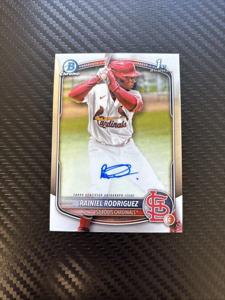 🔥 2025 Bowman Chrome Rainiel Rodriguez Auto 1st Bowman Prospect 🖊️ Rookie SP
