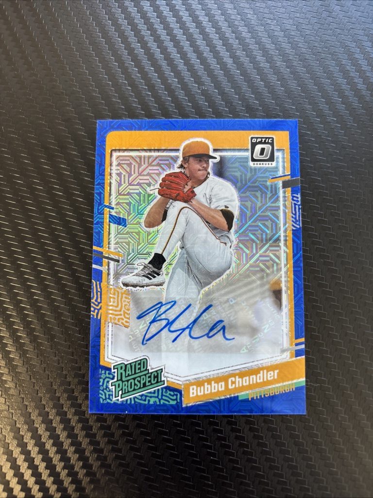 2023 Panini Donruss Optic Rated Prospect Signatures Bubba Chandler Blue /20 Auto