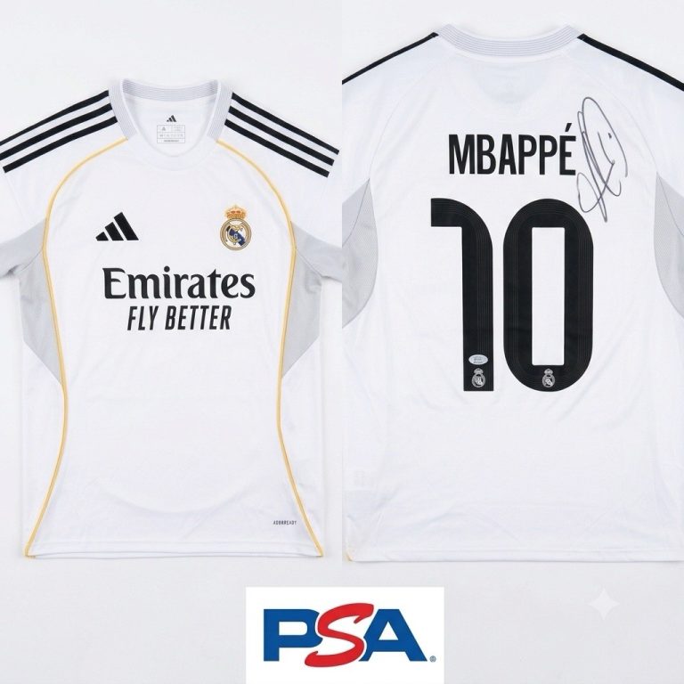 Kylian Mbappe Signed Jersey PSA Authentic Autograph Real Madrid France Medium