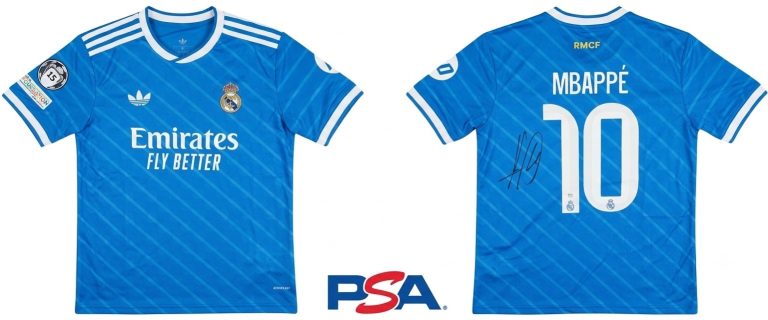Kylian Mbappe Signed Jersey PSA Authentic Autograph Real Madrid France Medium