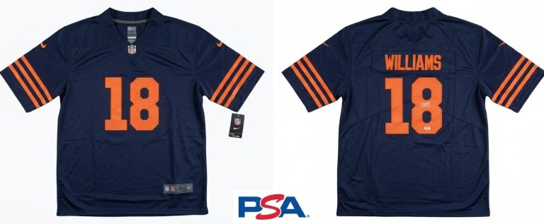 Caleb Williams Signed Jersey Chicago Bears PSA Authentic Autograph Large