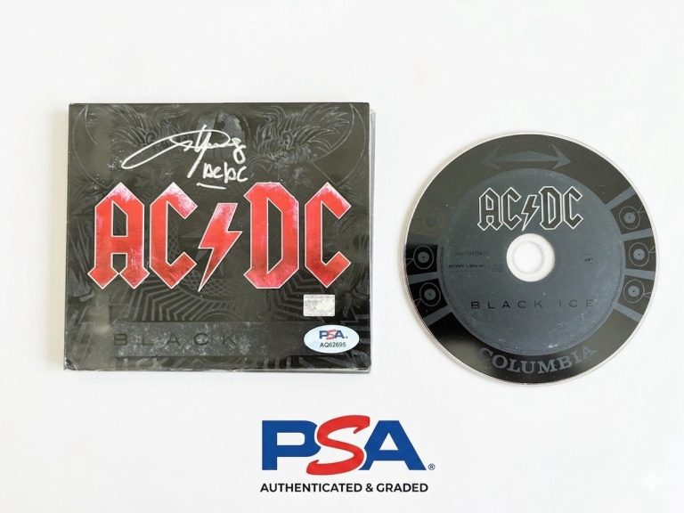 Angus Young Signed Black Ice CD PSA Authentic Autograph AC/DC