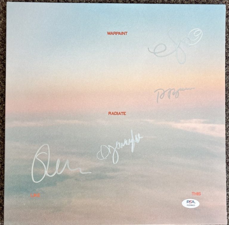 Warpaint Signed Vinyl Radiate Like This PSA Authentic Autograph Romeo Michele +2