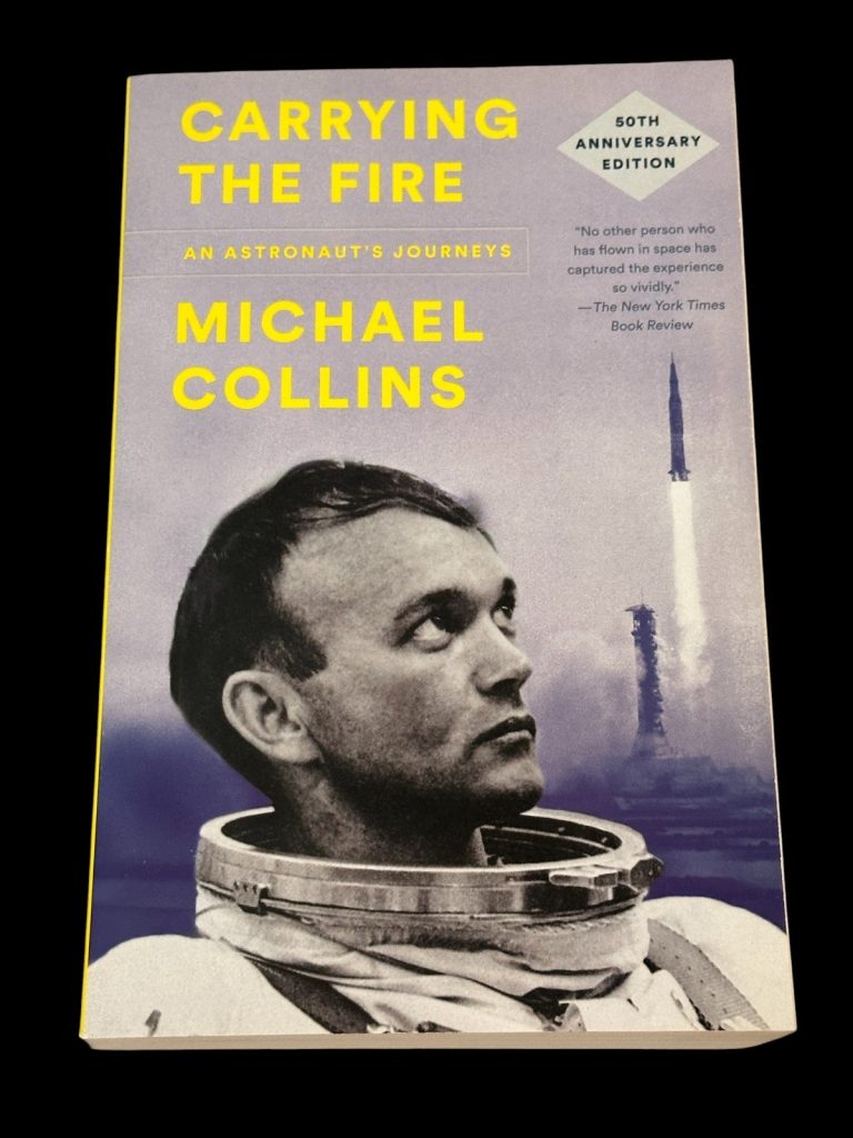 Michael Collins Apollo 11 NASA Astronaut Carrying Fire Signed Autograph Book JSA