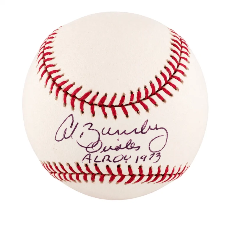 Al Bumbry Signed Rawlings (Selig) MLB Baseball w/AL ROY 1973 - (SCHWARTZ COA)