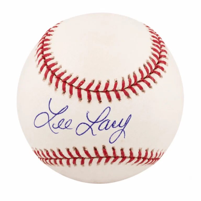 Lee Lacy Signed Rawlings (Selig) MLB Baseball - (SCHWARTZ COA)