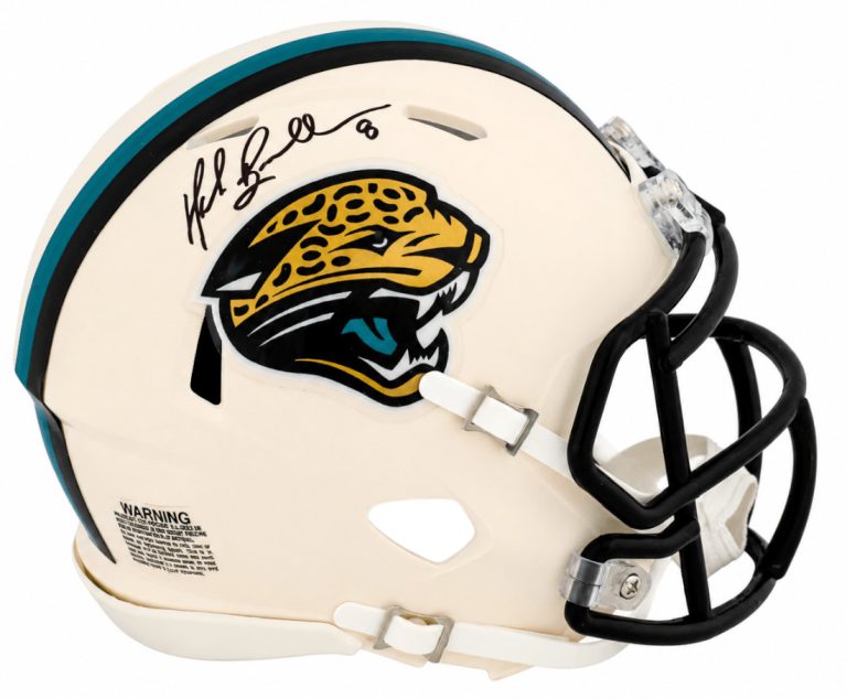 Mark Brunell Signed Jaguars RETRO Riddell Speed Mini Helmet - (SCHWARTZ COA)