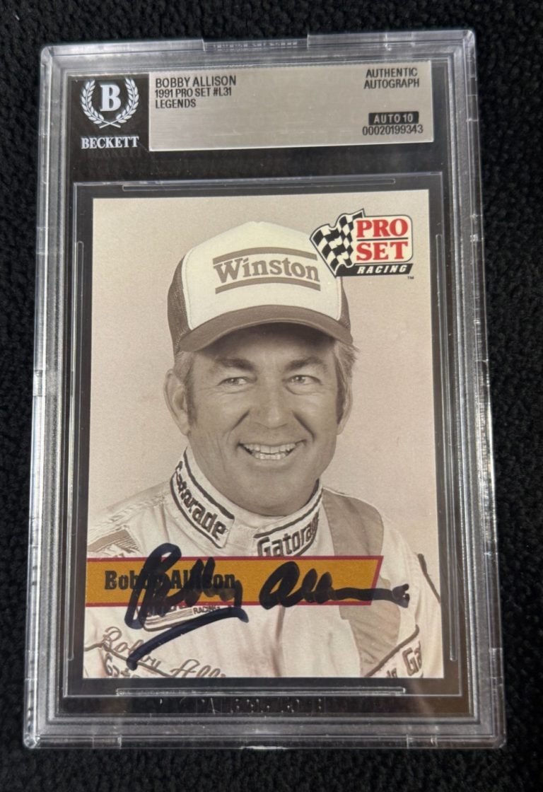 Bobby Allison Signed 1991 Pro Set Legends Card #L31 BAS Certified