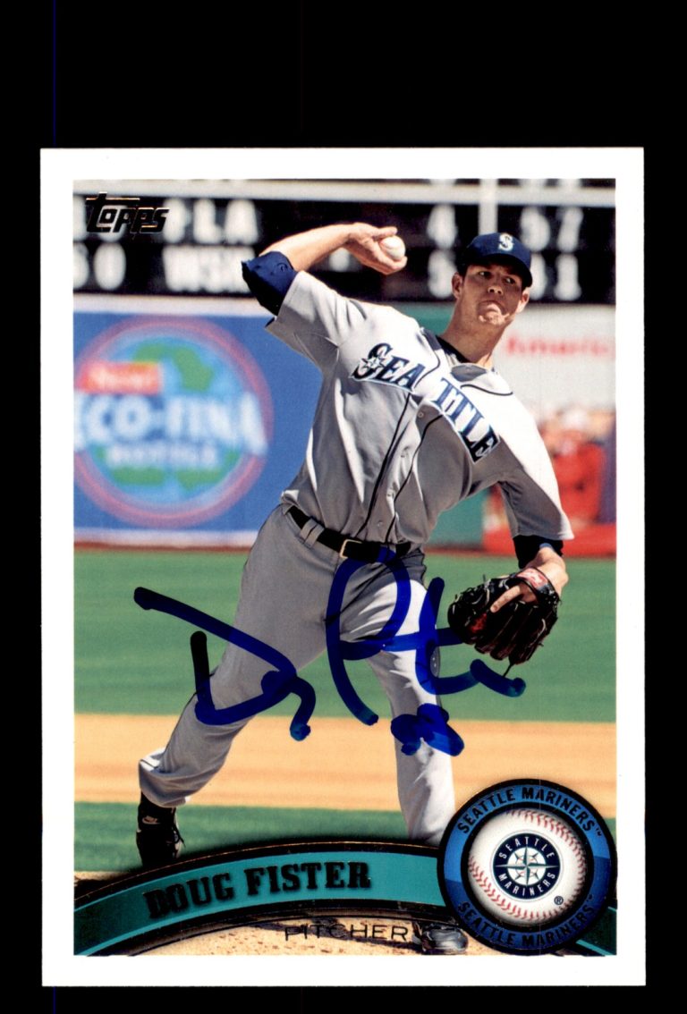 Signed Baseball Card Auto Doug Fister 2011 Topps #362 Seattle Mariners