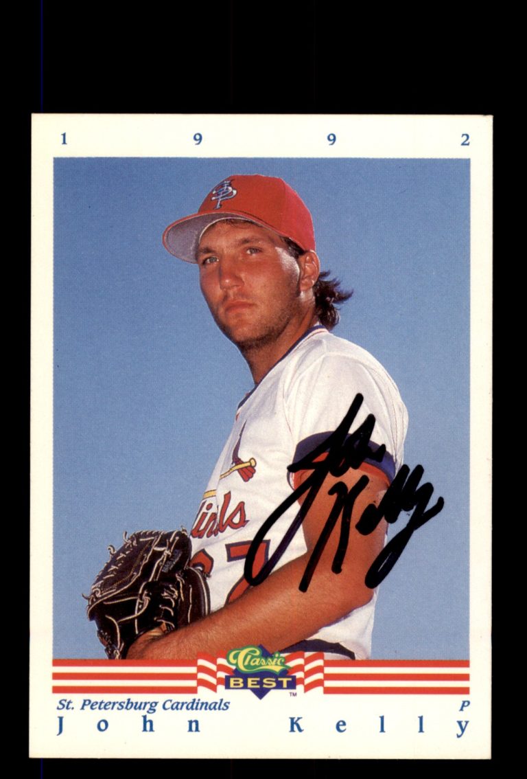 Signed Baseball Card Auto John Kelly 1992 Classic Best #279 St. Petersburg