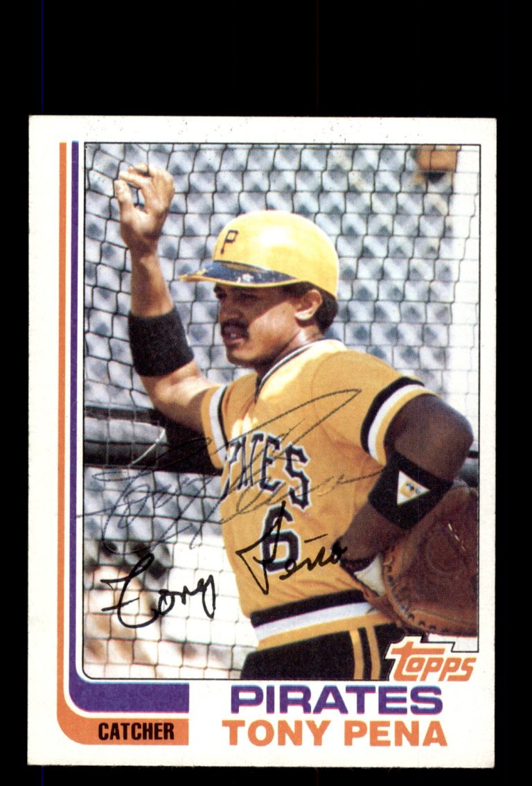 Signed Baseball Card Auto Tony Pena 1982 Topps #138 Pittsburgh Pirates