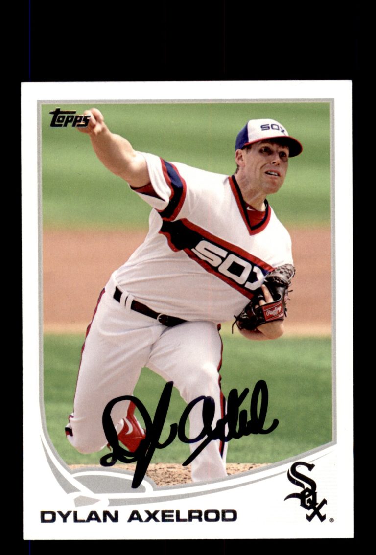 Signed Baseball Card Auto Dylan Axelrod 2013 Topps Update #US305 White Sox