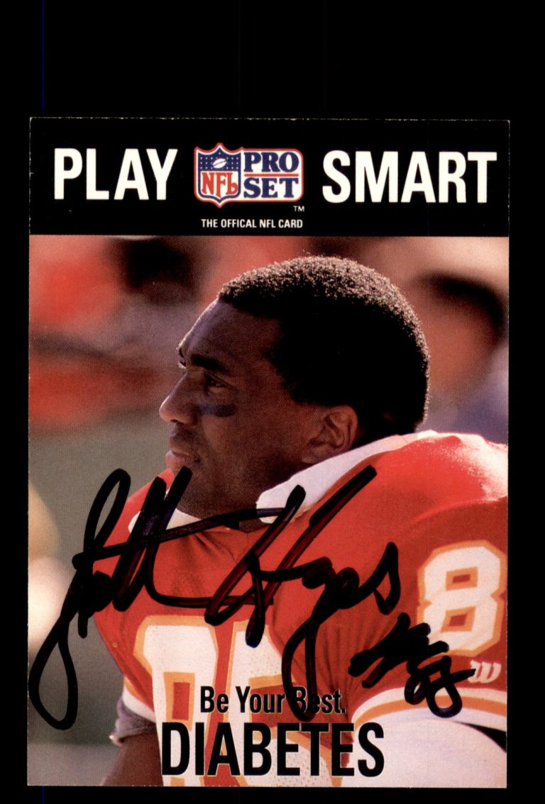 Signed Football Card Auto Jonathan Hayes 1992 Pro Set #360 Kansas City Chiefs